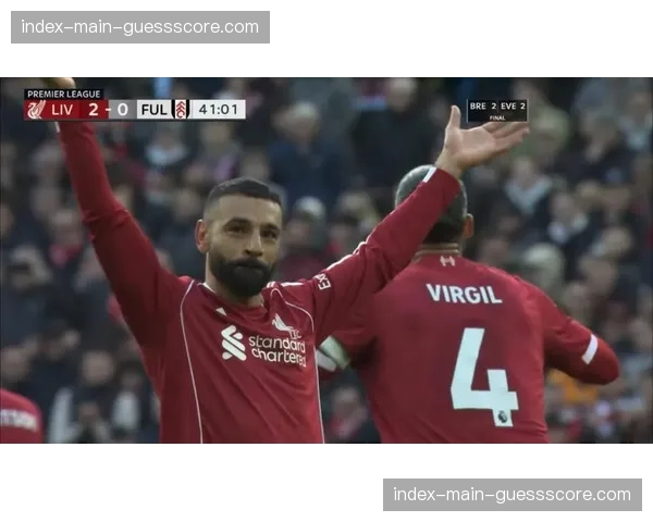 利物浦2-0富勒姆过程：萨拉赫点射破门告别安菲尔德